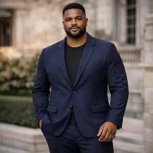 Rhone Men's XXL Commuter Classic Fit Blazer - True Navy